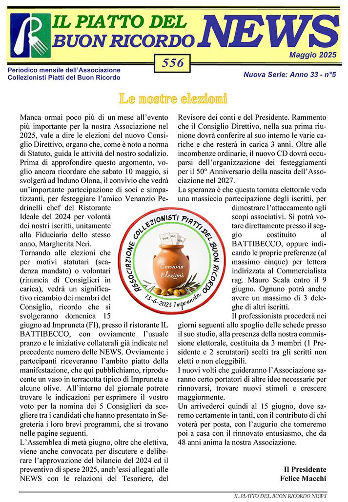 News Maggio 2025