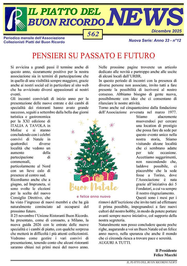 News dicembre 2025