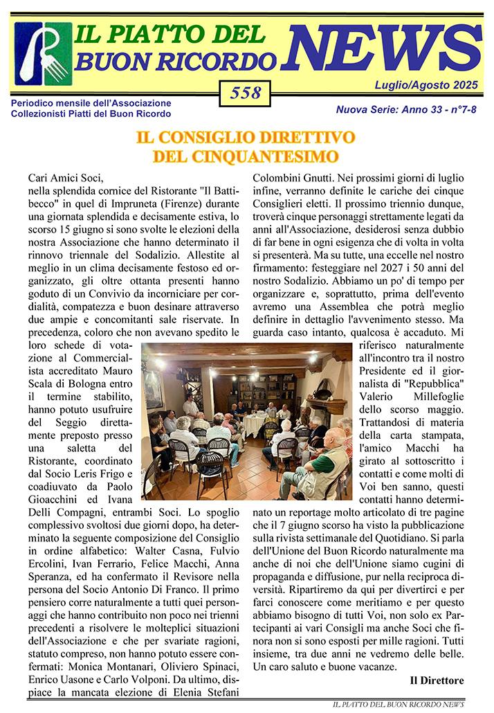 News Luglio-Agosto 2025